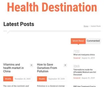 Healthdestination.org(滾球體育) Screenshot