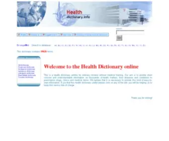 Healthdictionary.info(Medical) Screenshot