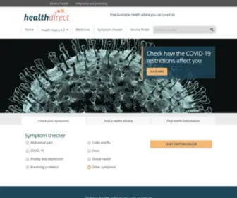 Healthdirect.org.au(Healthdirect) Screenshot