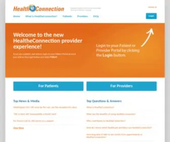 Healtheconnection.org(Connecting Healthcare Providers & Patients) Screenshot