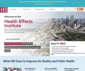 Healtheffects.org(Health Effects Institute) Screenshot