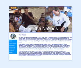 Healthenations.com(Heal the Nations) Screenshot