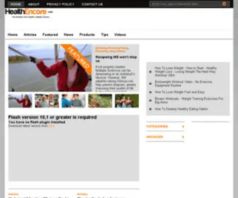 Healthencore.com(Health Encore) Screenshot