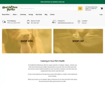 Healthepetsmarket.com(Natural Pet Food & Treats) Screenshot