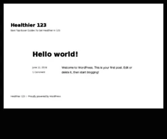 Healther123.com(Health answer 123) Screenshot