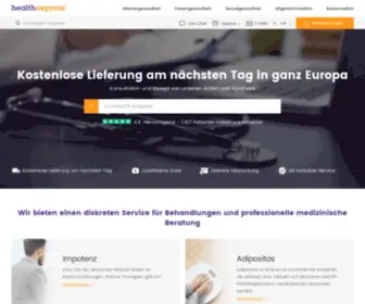 Healthexpress.de(Kompetente, medizinische Betreuung online) Screenshot