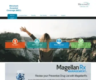 Healthezbenefits.com(HealthEZ MEC Benefits) Screenshot