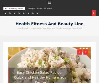 Healthfabl.com(Health Fitness And Beauty Line) Screenshot