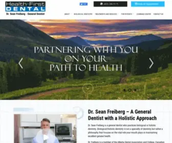 Healthfirstdental.com(Holistic Dentistry) Screenshot