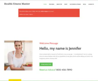 Healthfitnessmaster.com(Health and Fitness Consultant) Screenshot