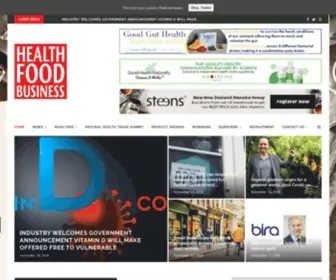 Healthfoodbusiness.co.uk(Health Food Business magazine) Screenshot