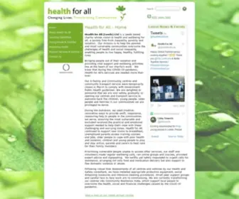 Healthforall.org.uk(Health For All) Screenshot
