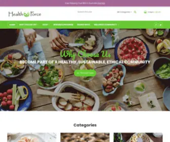 Healthforce.com.au(Health &amp; Natural Food Online Australia) Screenshot