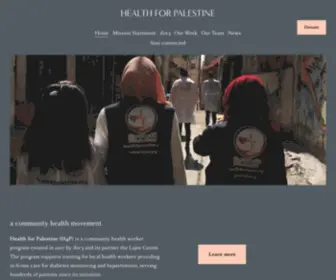 Healthforpalestine.org(Health for Palestine) Screenshot