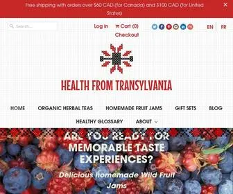 Healthfromtransylvania.ca(Did you know that Transylvania means "land beyond the forest" and) Screenshot