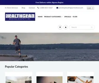 Healthgearmedical.com(Healthgear Medical & Safety Inc) Screenshot