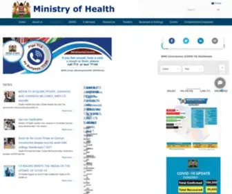 Health.go.ke(REPUBLIC OF KENYA) Screenshot