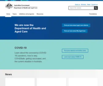 Health.gov.au(Australian Government Department of Health) Screenshot