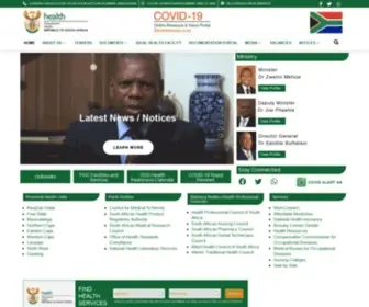 Health.gov.za(National Department of Health Website) Screenshot