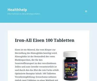 Healthhelp.ch(Gesundheitsprodukte, Make-Up und Coiffeurbedarf) Screenshot