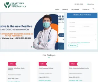 Healthierindiadiagnostics.com(Healthier India Diagnostics) Screenshot