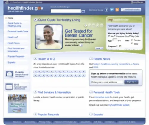 Healthierus.gov(Healthierus) Screenshot