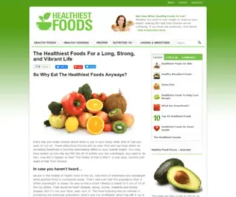 Healthiestfoods.com(Healthiest Foods) Screenshot