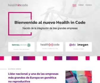 Healthincode.com(Inicio) Screenshot