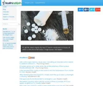 Healthindepth.com(Health news) Screenshot