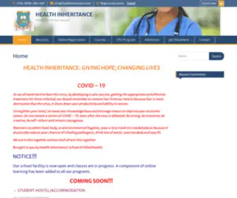 Healthinheritance.com(Healthinheritance) Screenshot