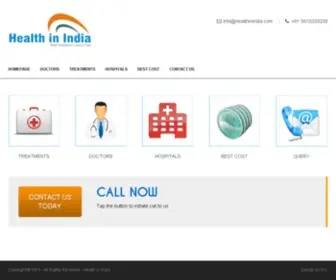 Healthinindia.com(Best Treatment Lowest Cost) Screenshot