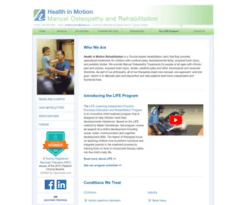 Healthinmotionrehab.com(Health in Motion Rehabilitation) Screenshot
