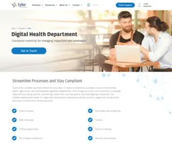 Healthinspections.us(Tyler Technologies) Screenshot