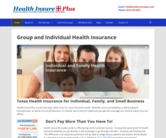 Healthinsureplus.com(Group and Individual Health Insurance) Screenshot