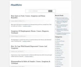 Healthiro.com(Home Remedies and Natural Cures) Screenshot