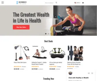 Healthiswhealth.org(Online Health & Fitness Store With Free Shipping) Screenshot