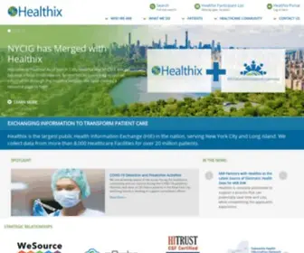 Healthix.org(Public health information exchange (HIE)) Screenshot