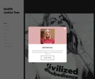 HealthJusticetees.com(Health and Justice Tees) Screenshot