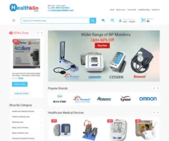 Healthklin.com(Buy Online Home Healthcare Products) Screenshot