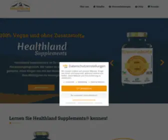 Healthland-Supplements.de(Healthland Supplements hat ein Ziel) Screenshot