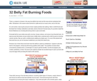 Healthlife11.com(32 Belly Fat Burning Foods) Screenshot