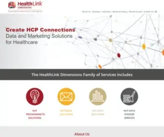 Healthlinkdimensions.com(Empowered Healthcare Intelligence Creating Provider Connections) Screenshot