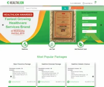 Healthlion.in(Best Medical Health Checkup in India) Screenshot
