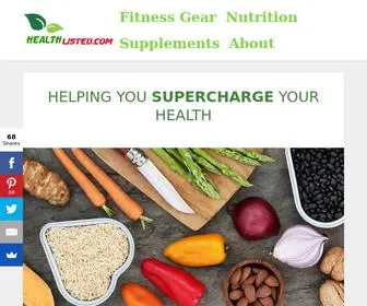 Healthlisted.com(Helping You To Get Healthy One Day At A Time) Screenshot