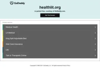 Healthlit.org(Healthy People Library Project) Screenshot