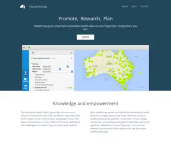 Healthmap.com.au(Demographic Mapping Online (dMap)) Screenshot