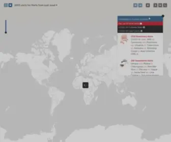 Healthmap.org(Flu & Ebola Map) Screenshot