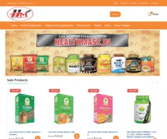 Healthmass.in(Health Supplement Powder Shop Online in India) Screenshot