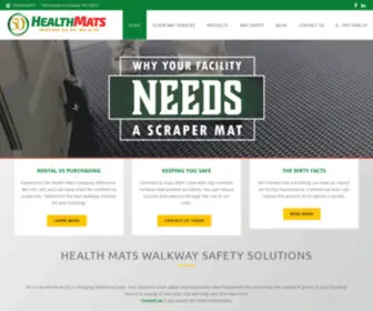 Healthmats.com(Commercial & Industrial Facility Mat Sales & Rentals) Screenshot