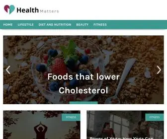 Healthmatters.site(A Routine for a Healthy Lifestyle) Screenshot